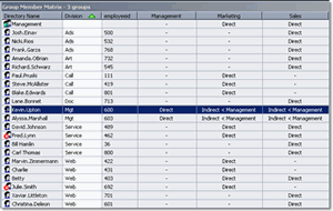 Group Member Matrix